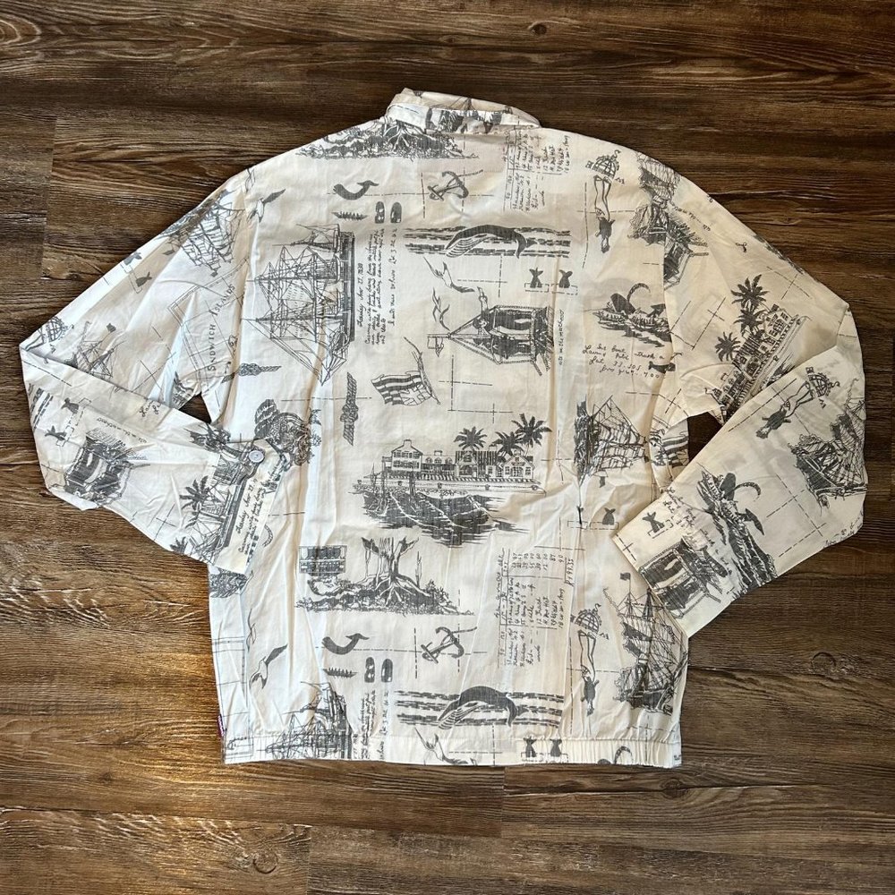 Hide & Seek Sailing Nautical Print Zip Up Overshi… - image 2